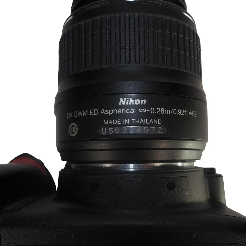 Nikon D40 DSLR Camera Bundle Shutter Count 109 Black‎ 18-55mm 55-200mm Lenses